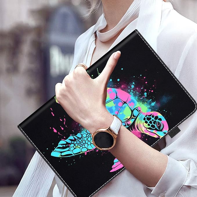 Case for All-New Amazon Fire HD 10 and 10 Plus Tablet (13th/11th Generation 2023/2021 Release) 10.1 Multi-Angle Smart Stand Cover Auto Sleep/Wake Skull and Fire