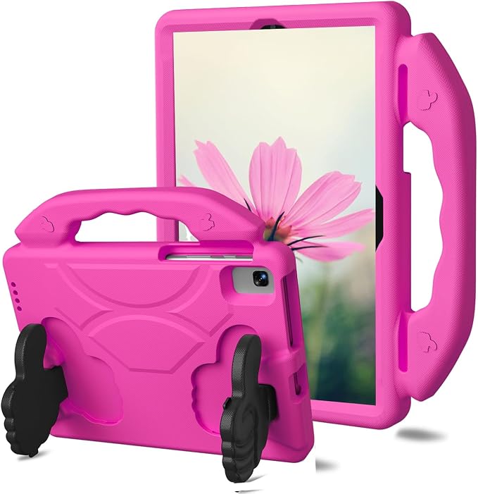 Kids Tablet Case with Built-in Kickstand and Handle Shockproof Cover Compatible with Lenovo Tab M10 FHD Plus 10.3Samsung Galaxy Tab A7/S6 Lite 10.4”Blue