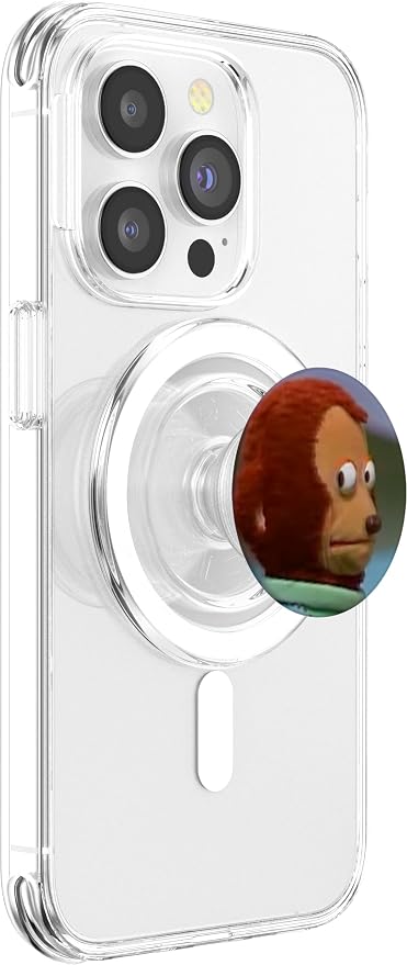 Meme Monkey Stuffed Hiding a Secret Funny Picture Design PopSockets Standard PopGrip