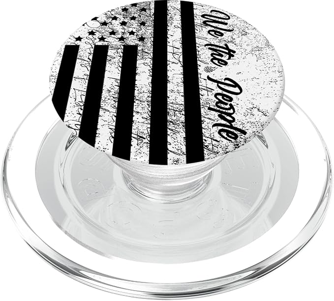 American Flag We The People Vintage US Constitution Patriot PopSockets Adhesive PopGrip