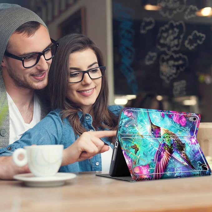 Case for iPad (A16) 11th Generation 11 Inch 2025/ iPad 10th Generation 10.9 Inch 2022 CaseHybrid Slim Multi-Angles Stand Auto Wake/Sleep Cover-Beach Sunset