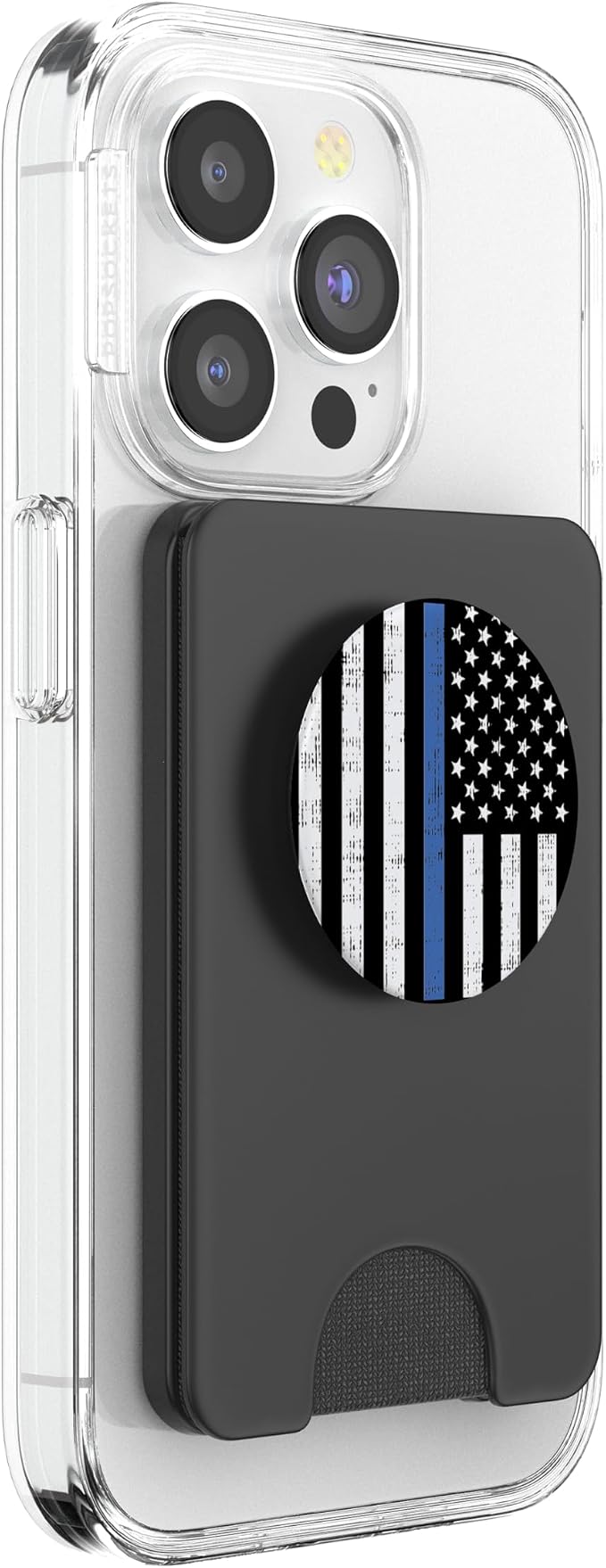 Thin Blue Line US Flag Police Officer Law Enforcement Gift PopSockets Adhesive PopGrip