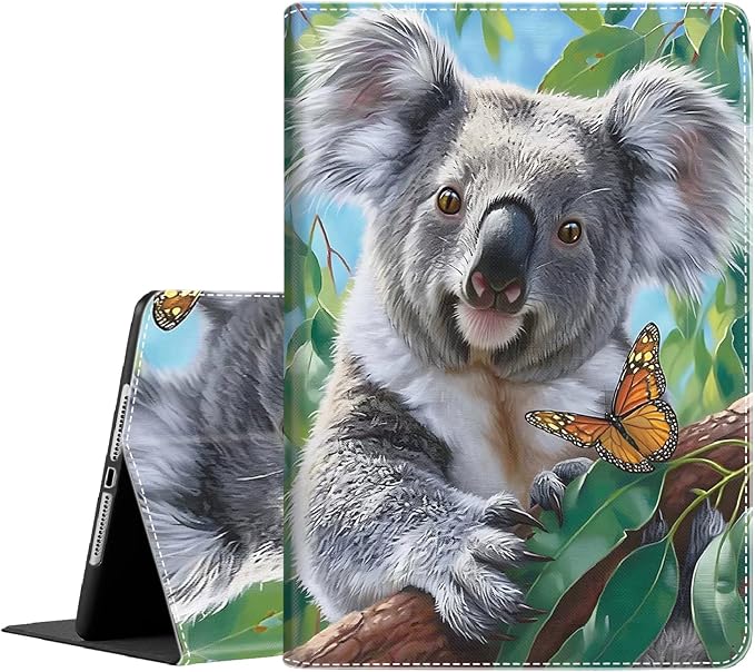 Case for iPad (A16) 11th Generation 11 Inch (2025) iPad 10th Generation 10.9 Inch (2022)，Slim Fit Foldable Standing Cover Case with Auto Sleep/Wake Retro Moth