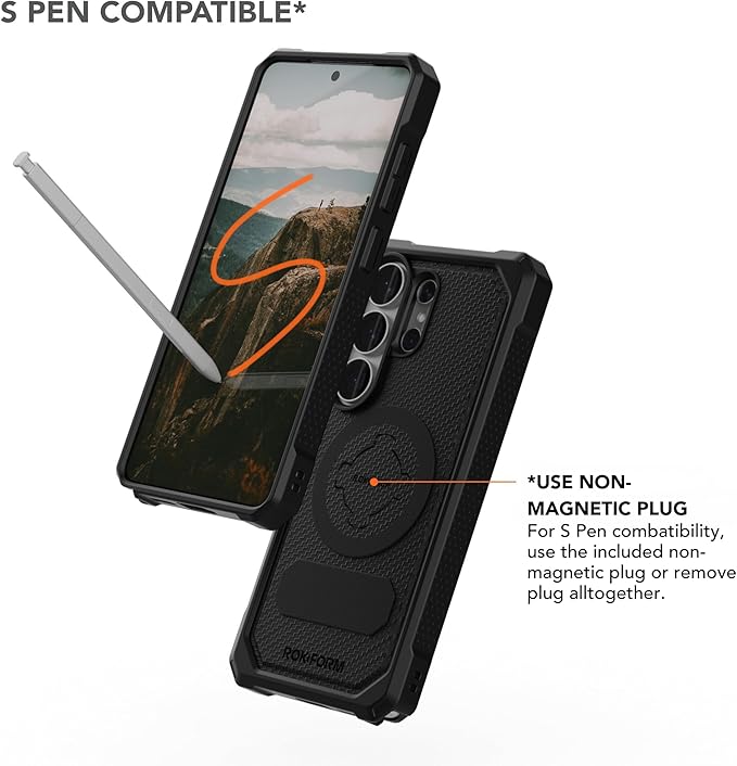 Rokform Rugged Case for Galaxy S26 Magnetic + RokLock (Black)