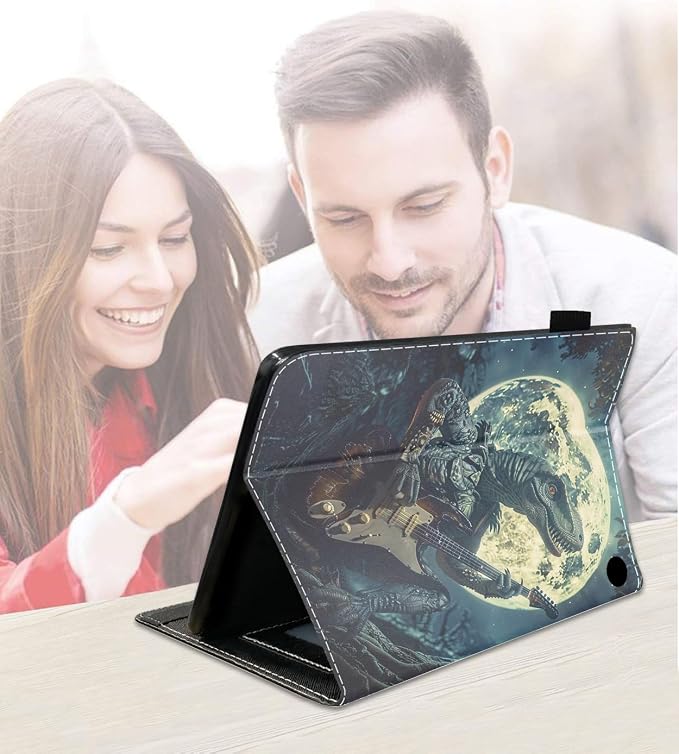 Case for Amazon Kindle Fire HD 8/Fire HD 8 Plus Tablet (12th/10th Generation 2024/2022/2020 Release) Slim PU Leather Cover with Card Slot &amp Auto Wake/Sleep African American Women