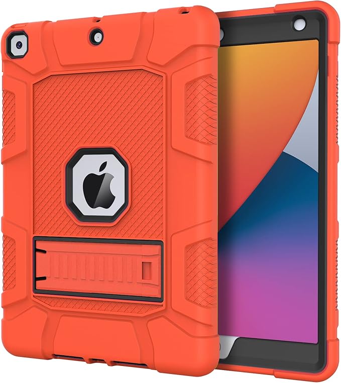 Azzsy Case for iPad 9th Generation/iPad 8th Generation/iPad 7th Generation (10.2 Inch 2021/2020/2019 Model) Heavy Duty Shockproof Rugged Protective Case for iPad 10.2 inch Alpine Green