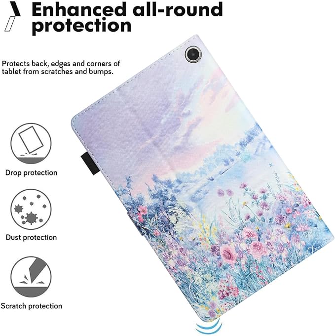 Case for Amazon Fire Max 11 Tablet (13th Generation 2023 Release) Auto Wake/Sleep Premium PU Leather Folding Stand Cover with Pen Holder &amp Multiple Viewing Angles - Beach