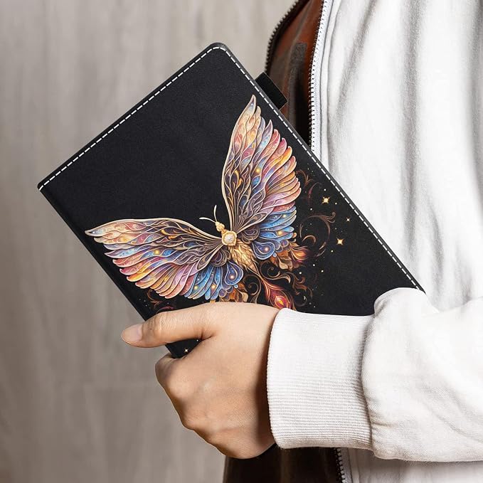 Case for Amazon Kindle Fire HD 8/Fire HD 8 Plus Tablet (12th/10th Generation 2024/2022/2020 Release) - PU Leather Folio Cover with Smart Auto Wake/Sleep Bald Eagle