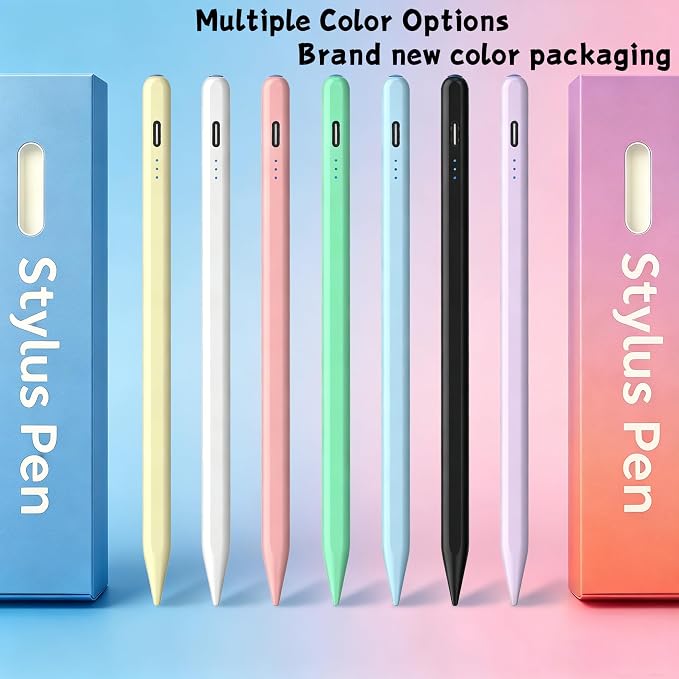 Stylus Pen Android for AMZ Tablet HD 10/Max 11 Compatible with Samsung/LenovoAccurate， Push-Button Switch On/OffLong Battery Life+2Tips(NW Black)