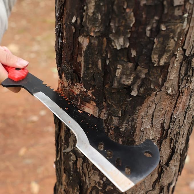 Delacour- Multi-Use Axe MacheteMachete with Nylon Sheath - Survival Machete Ideal for Camping, Fishing, Hunting, Bushcraft - Perfect Brush Axe for Surveying- Gardening Camp Outdoor
