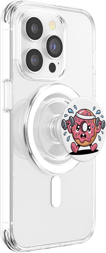 Workout Muscles Fitness Donut Bodybuilding Gym PopSockets PopGrip for MagSafe