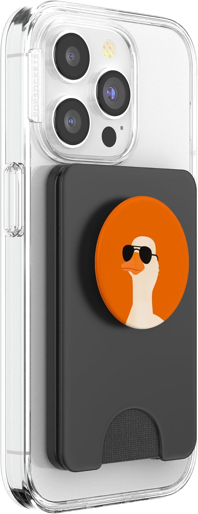 Cosmic Orange Cool Goose Illustration Print PopSockets PopGrip for MagSafe