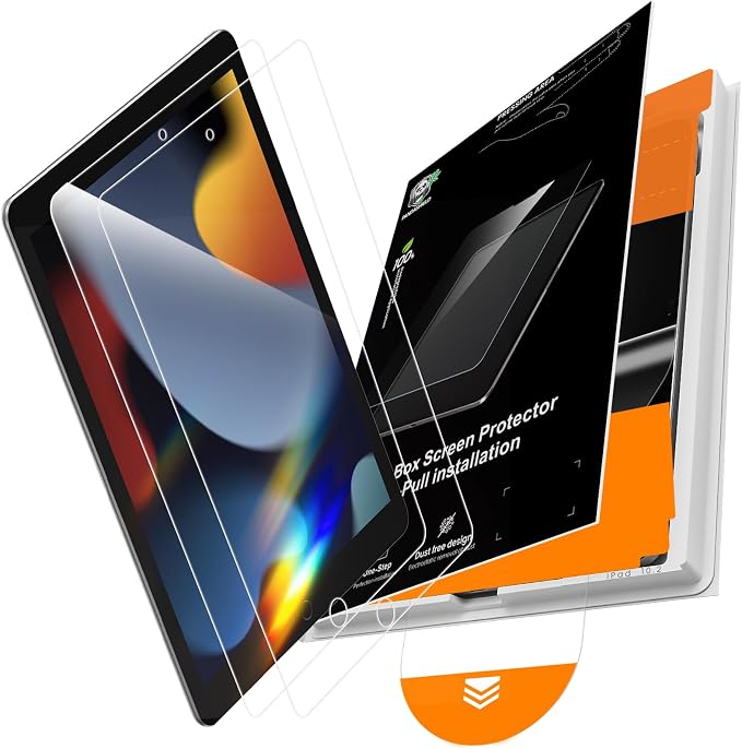 PandaShield 2-Pack Privacy Screen Protector Easy-Installation Box for iPad 11th/10th Gen. A16 (11/10.9 Inch 2025/2022) Anti-Spy Bubble Free Scratch Resistant Apple Pencil Support