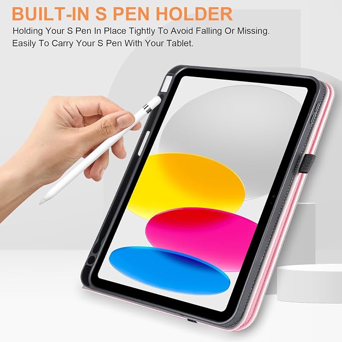 for iPad A16 Case 11 Inch 2025Cover for iPad 10th 11th Generation Case with Pencil HolderBlack
