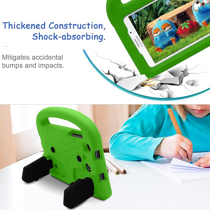 Kids Case for Samsung Galaxy Tab A 8.0 (2019) SM-T290/SM-T295 Techcircle Kid Child Safe Shock Proof EVA Rugged Protective Handle Stand Case for Galaxy Tab A 8.0 SM-T290/SM-T295 Tablet Black