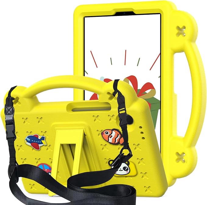 Kids Case for Lenovo Tab 10.1 inch (TB311XU / TB311FU) Kids EVA Protective Shockproof Cover with Stand Handle Shoulder Strap Handle Stand for Lenovo Tab 10.1 2025 Green