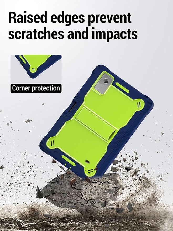 for Lenovo Idea Tab Plus/Tab K12（12.1 Inch） Android Tablet Protective caseShockproof Lightweight Silicone Protective Cover with StandChild-Friendly ProtectionEasy to Clean DesignBlack
