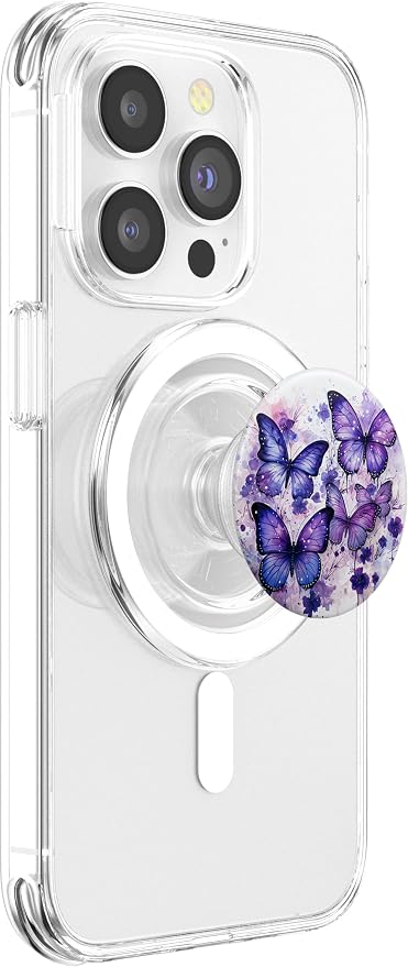 Butterfly Aesthetic Purple Butterflies Nature Blue PopSockets Adhesive PopGrip