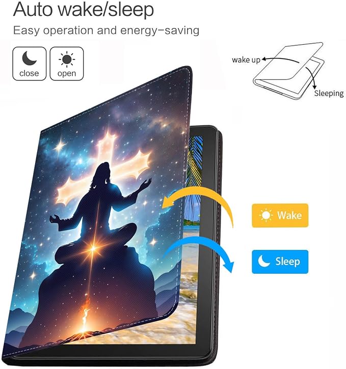 Case for iPad (A16) 11th Generation 11 Inch 2025 iPad 10th Generation 10.9 Inch 2022 Adjustable Stand Auto Wake/Sleep Smart Leather Case African American Black Girl