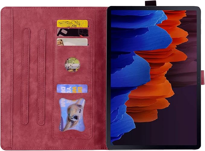 Case for Honor MagicPad 3 Pro 12.3 12.3 2026Multi-Angle Viewing PU Leather Folio Stand Cover with Pencil HolderShockproof Protective Case for Honor MagicPad 3 Pro 12.3 2026Rose Red