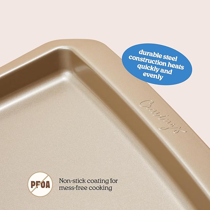 Cravings by Chrissy Teigen Nonstick Baking Sheet Set, 3-Piece Steel