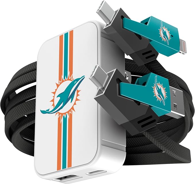 SOAR NFL Slim Wall Charger and 4 In 1 Multi Charging Cable