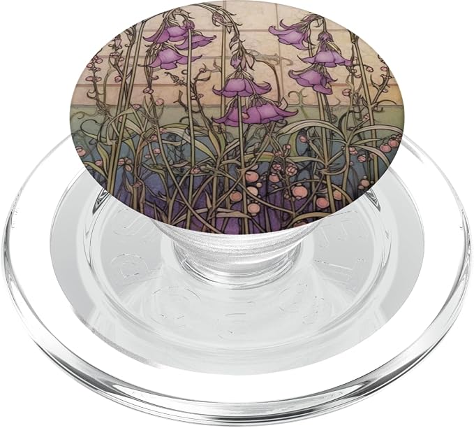 Cute Floral Heather Flower Art Nouveau PopSockets Adhesive PopGrip