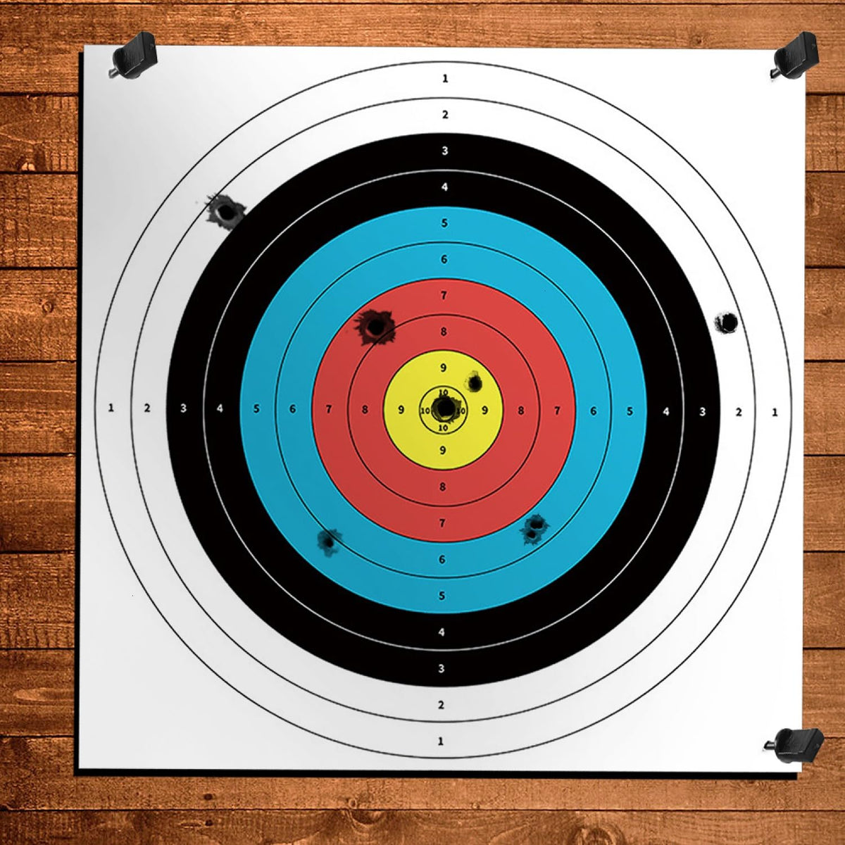 SenseYo 60 Pack Archery Targets Paper, Standard Bow Arrow Targets Archery for Hunting & Archery Targets, Target Archery Accessories for Hunting Backyard (10 Rings,16x16in)