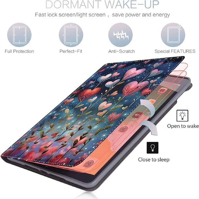Case for Samsung Galaxy Tab S10 FE Plus 13.1 Inch 2025 Model (SM-X620/X626)Slim Folding Stand Cover with Auto Wake/Sleep for Samsung Galaxy Tab S10 FE Plus ，Painting Autumn Trees