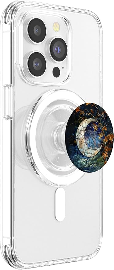 Celestial Halloween Mosaic Stained Glass Aesthetic PopSockets Adhesive PopGrip