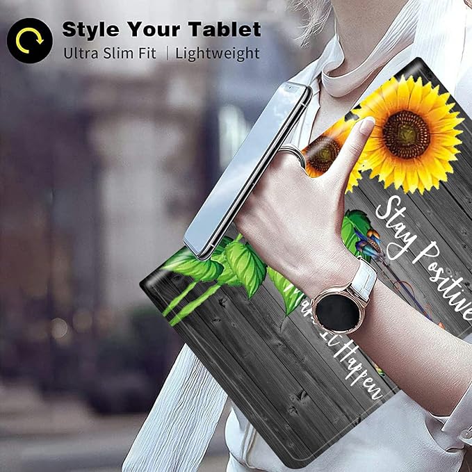 for Samsung Galaxy Tab A8 10.5 2022 Case and Coaster Set Adjustable Stand with Auto Sleep/Wake Shockproof Cover for Samsung Galaxy A8 10.5 Tablet SM-X200/X205/X207 Bible Verse Quotes Psalm 46:10