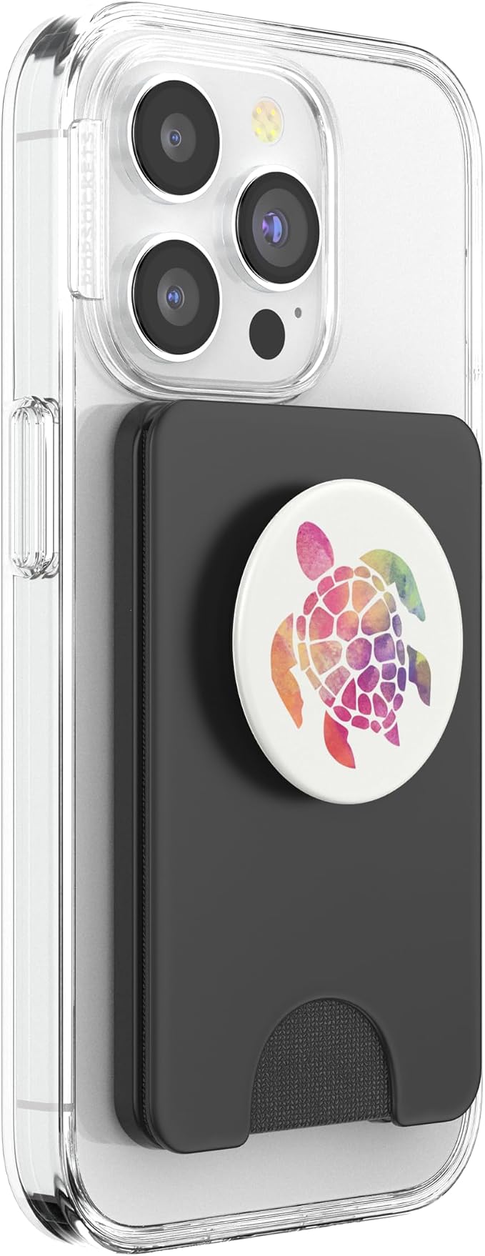 Super Cute Sea Turtle Watercolor Pattern Design on White PopSockets Adhesive PopGrip
