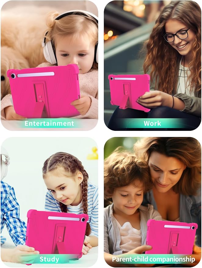 Case for Samsung Galaxy Tab S11 Tablet 11 inchWUNIAK Shock Proof Lightweight Stand Rubber Shell Protective CoverKids Friendly Soft Silicone Adjustable Stand CoverBlue