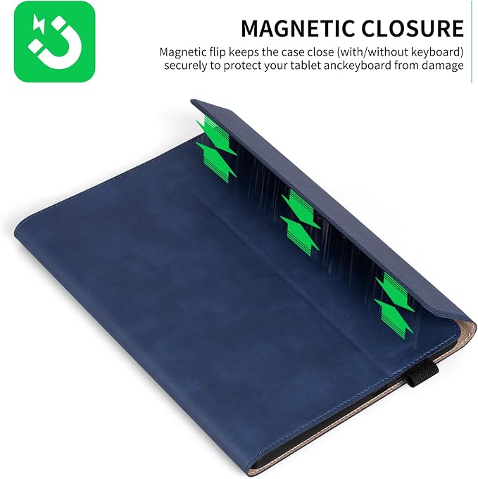 for Microsoft Surface Pro 12 inch Case 1st Edition (2025) Leather Protective Shell Protection Cover Compatible with Type Cover Keyboard and Pencil Holder.Black