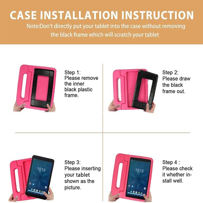 Kids Case for Samsung Galaxy Tab A 10.1(2019 Release)SM-T510/SM-T515 Black | Shockproof Lightweight Soft EVA Ergonomic Handle Foldable Viewing Stand for Kids Daily Use