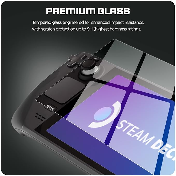 magglass Tempered Glass Designed for Steam Deck OLED/Steam Deck Matte Screen Protector (7 inch) Anti-Glare Full Coverage Guard