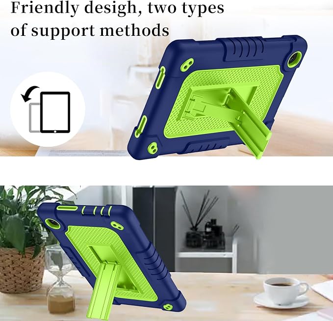 for TCL Tab 8 Plus Tablet CaseShoulder Strap Soft Silicone&ampHard Back Shockproof Protective Case for TCL Tab 8 Plus/TCL Tab 8 LE/TCL Tab 8 WiFi/TCL TAB 8V/TCL Tab 8 SE(Black/Black)