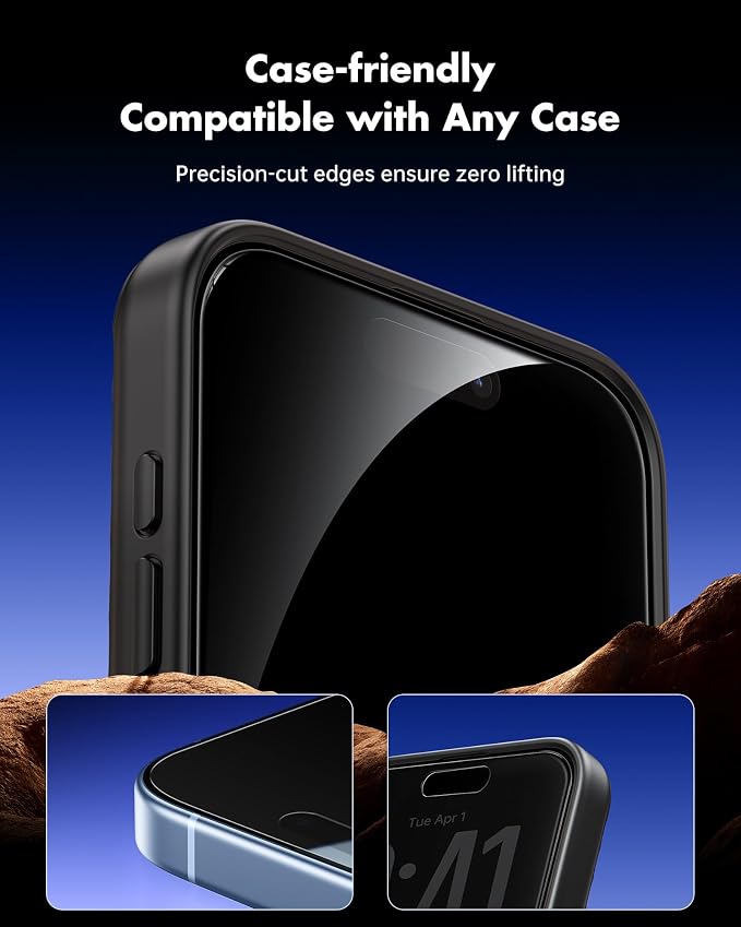UNBREAKcable 2 Pack Privacy Screen Protector for iPhone 11 Pro Max/Xs Max Shatterproof Tempered Glass [True 28°Anti Spy] [9H Hardness] [Easy Installation] Protector for Apple 6.5