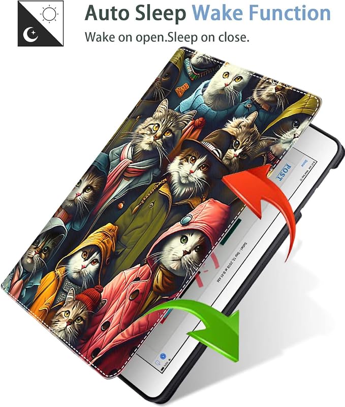 Case for iPad Air 11 Inch Case M2 2024 iPad Air 6th Gen Case/iPad Air 5th Gen 2022/Air 4th 2020 10.9 Inch Slim Stand Protective Smart Cover Fit iPad Air Retro Moth