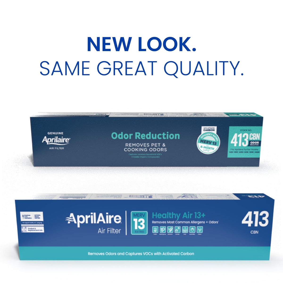 Genuine AprilAire 413CBN Replacement Filter for AprilAire Whole House Air Purifiers - MERV 13 with Carbon, Healthy Home Allergy + Odor Reduction, 16x25x4 Air Filter (Pack of 1)