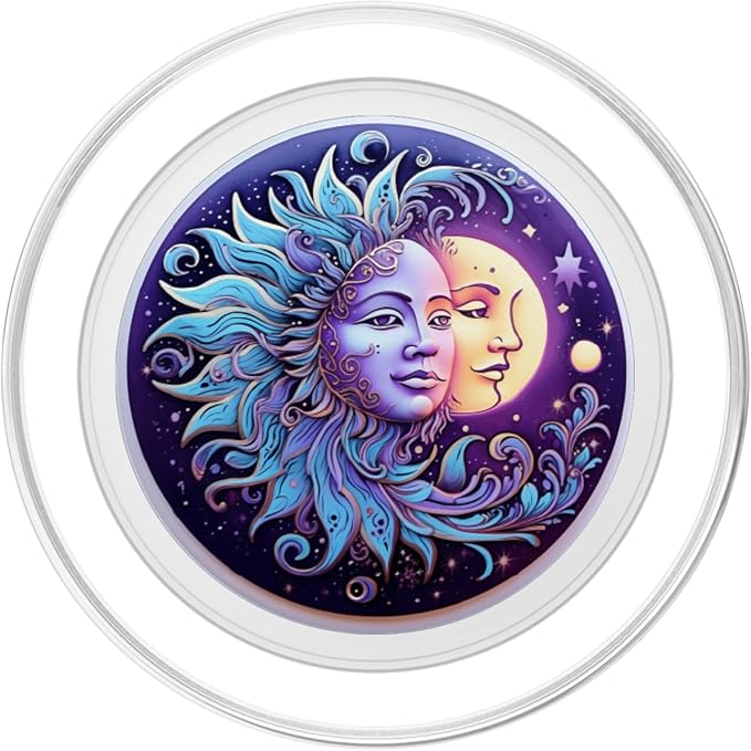 Sun and Moon Lover Astronomy Astrology Stargazer PopSockets PopGrip for MagSafe