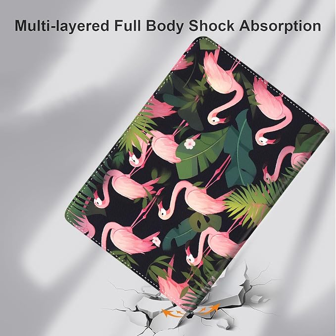 Case for iPad (A16) 11th Generation 11 Inch (2025) iPad 10th Generation 10.9 Inch (2022)，Slim Fit Foldable Standing Cover Case with Auto Sleep/Wake ，Red Moon Japanese Landscape