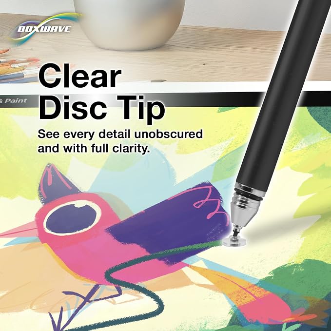 BoxWave Stylus Pen Compatible with Apple MacBook Pro 13 (M1 2020) - FineTouch Capacitive Stylus Super Precise Stylus Pen - Jet Black