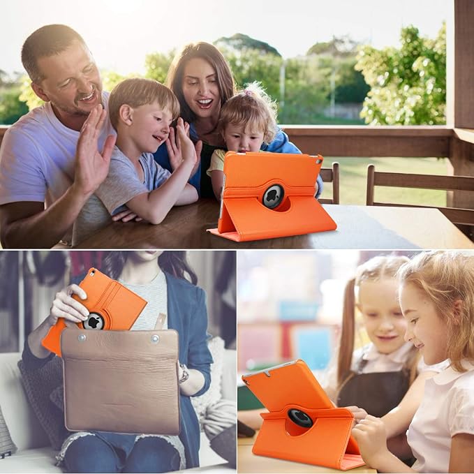for iPad mini 1/2/3 Case Cover 7.9” – 360° Rotating Stand with Auto Sleep/Wake