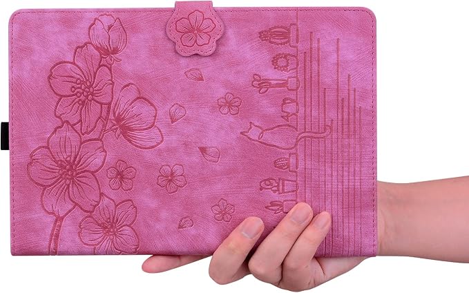 Case for Honor MagicPad 3 Pro 12.3 12.3 2026Multi-Angle Viewing PU Leather Folio Stand Cover with Pencil HolderShockproof Protective Case for Honor MagicPad 3 Pro 12.3 2026Rose Red