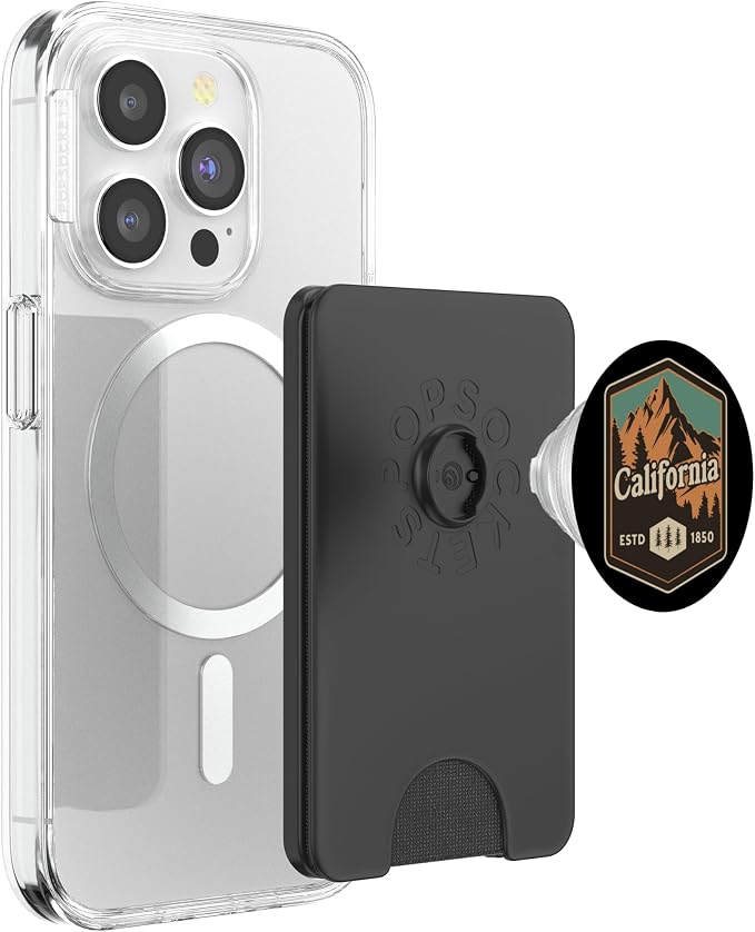 California PopSockets PopWallet for MagSafe