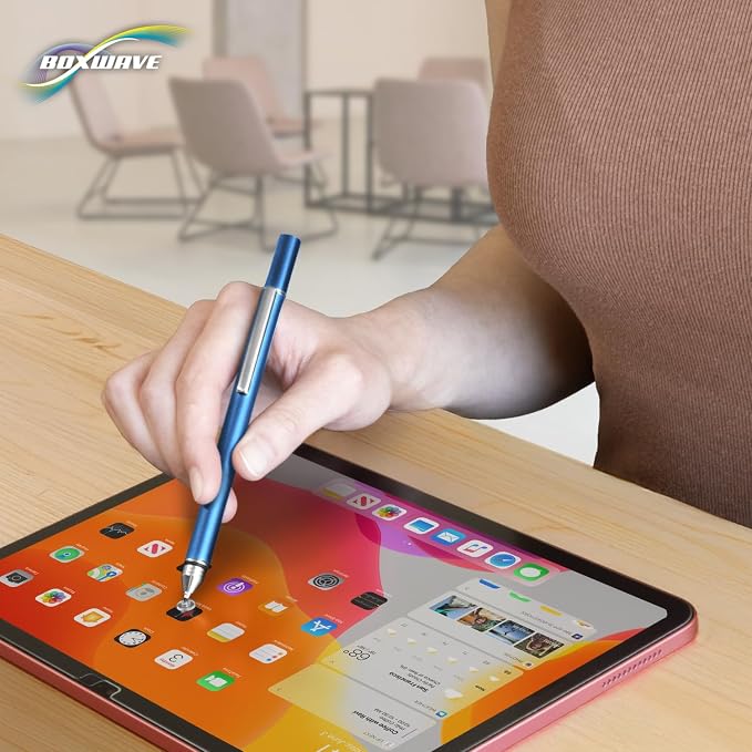 BoxWave Stylus Pen Compatible with Acer Chromebook Spin 512 (R853TA) - FineTouch Capacitive Stylus Super Precise Stylus Pen - Lunar Blue