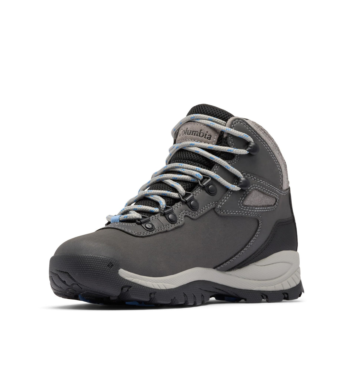 Columbia Womens Newton Ridge Lightweight Waterproof Hiking Boot, Quarry/Cool Wave, 9