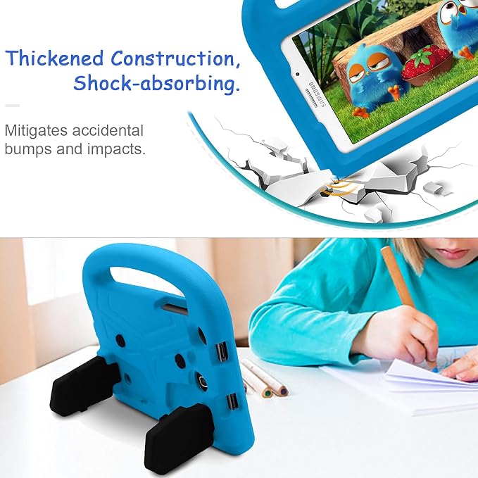 Kids Case for Samsung Galaxy Tab A 8.0 (2019) SM-T290/SM-T295 Techcircle Kid Child Safe Shock Proof EVA Rugged Protective Handle Stand Case for Galaxy Tab A 8.0 SM-T290/SM-T295 Tablet Black