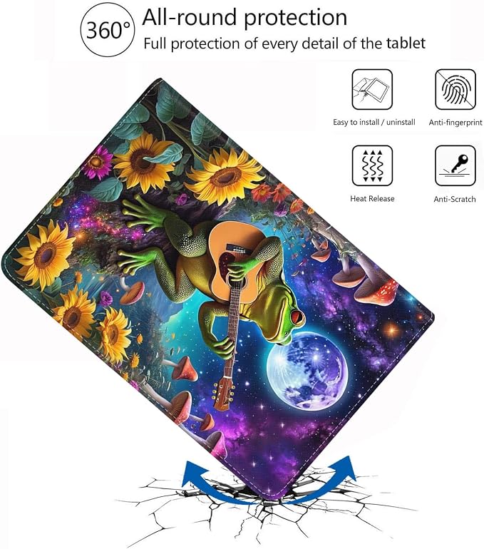 Case for iPad (A16) 11th Generation 11 Inch 2025 iPad 10th Generation 10.9 Inch 2022 Adjustable Stand Auto Wake/Sleep Smart Leather Case African American Black Girl